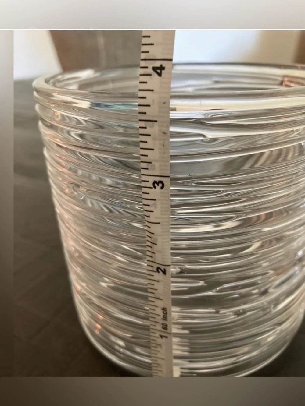 Crate & Barrel Spin Glass Candle Holders